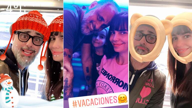 Las divertidas postales de Jorge Rial y Romina Pereiro desde Nueva York: Hace un poco de frío