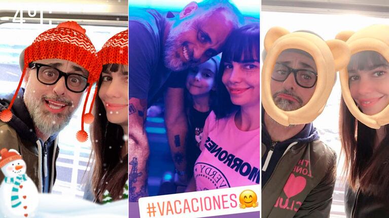 Las divertidas postales de Jorge Rial y Romina Pereiro desde Nueva York: Hace un poco de frío