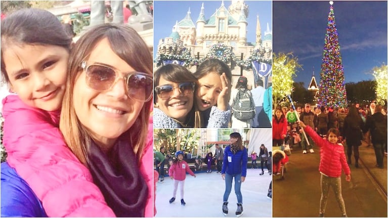 Las divertidas vacaciones de Amalia Granata y su hija en Disney (Fotos: Twitter)