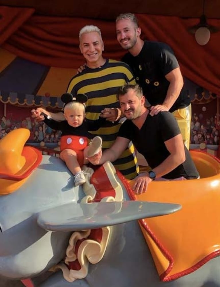 Las divertidas vacaciones de Flavio Mendoza con Dionisio en Disney: el álbum de fotos a pura emoción