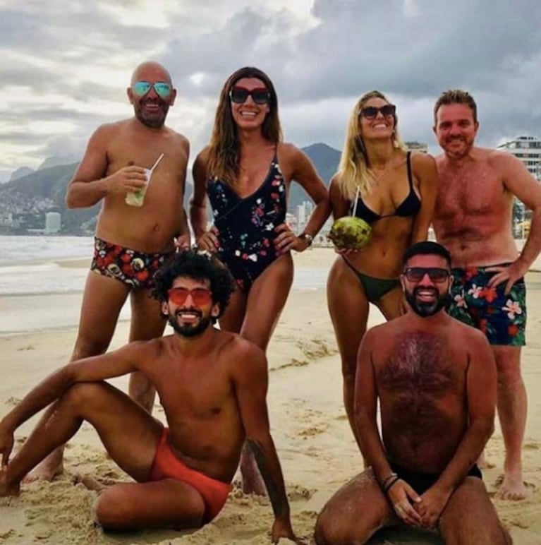 Las divertidas vacaciones de Florencia de la Ve con amigos en Río de Janeiro: "La vida es maravillosa"