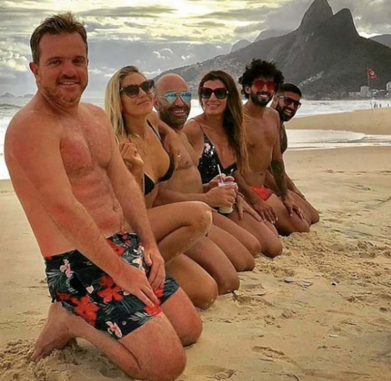 Las divertidas vacaciones de Florencia de la Ve con amigos en Río de Janeiro: "La vida es maravillosa"