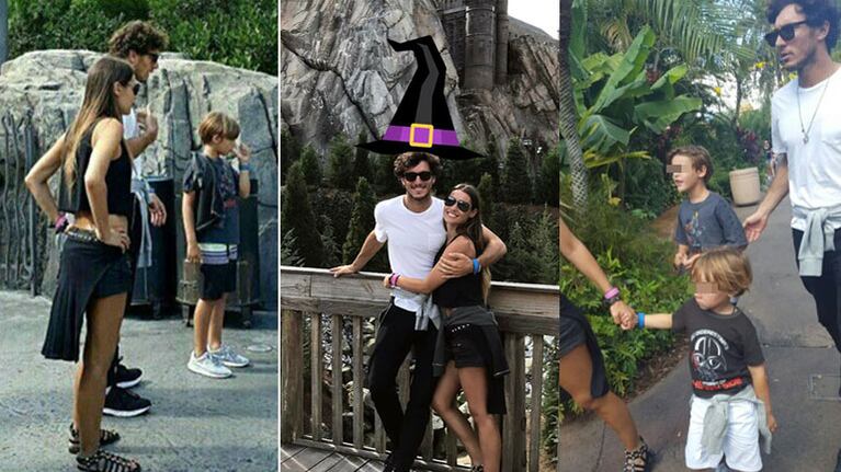 Las divertidas vacaciones de Pampita con sus hijos y Pico Mónaco en Orlando (Foto: Instagram)