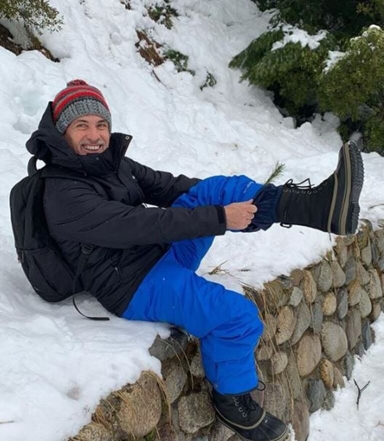 Las divertidas vacaciones del Chato Prada y su hijo Valentín: risas y "debut" en la nieve 