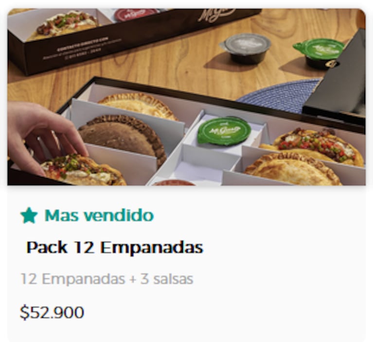 Las empanadas que come Ricardo Darín.