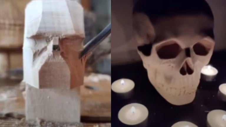 Las esculturas de madera tallada del artista austriaco Alexander Bartl, de 23 años, son muy populares en TikTok