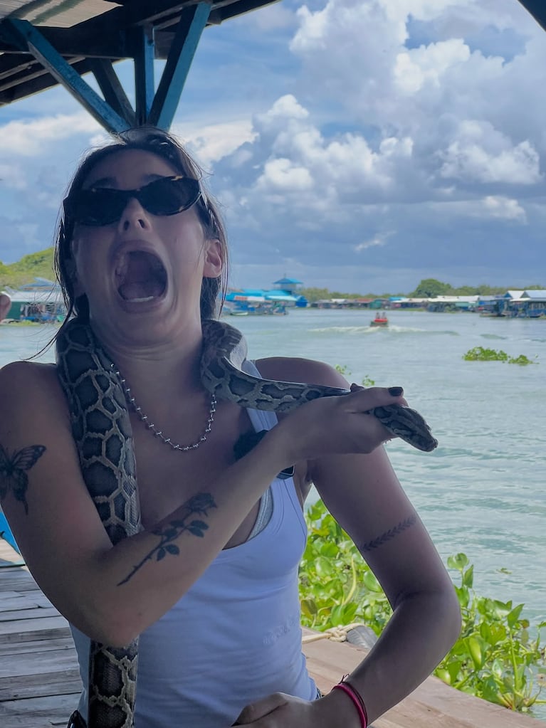 Las espectaculares fotos de Flor Jazmín Peña en Camboya con Marley | Créditos: Instagram @florjazminpe