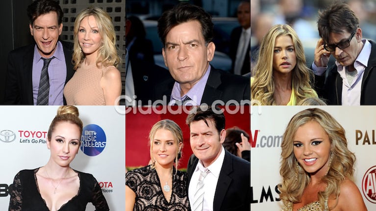 Las ex de Charlie Sheen reaccionaron luego de su revelación en TV (Fotos: AFP). 