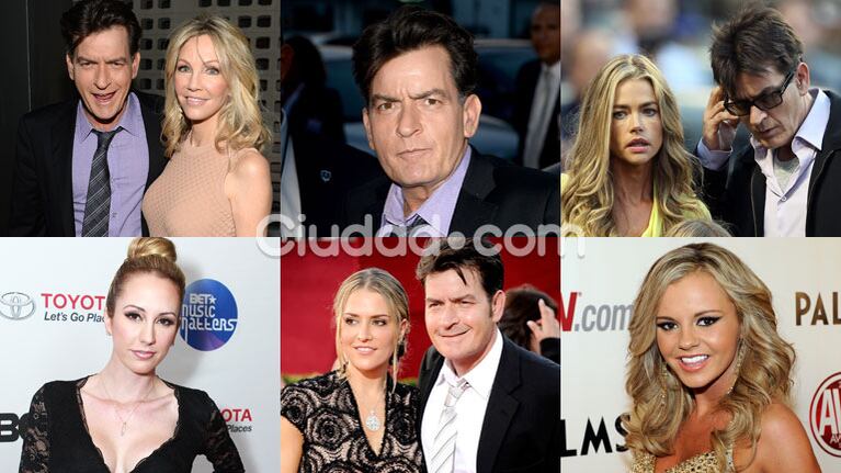 Las ex de Charlie Sheen reaccionaron luego de su revelación en TV (Fotos: AFP).