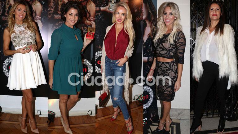 Las famosas acompañaron a Cosano en la presentación de su perfume (Fotos: Movilpress).