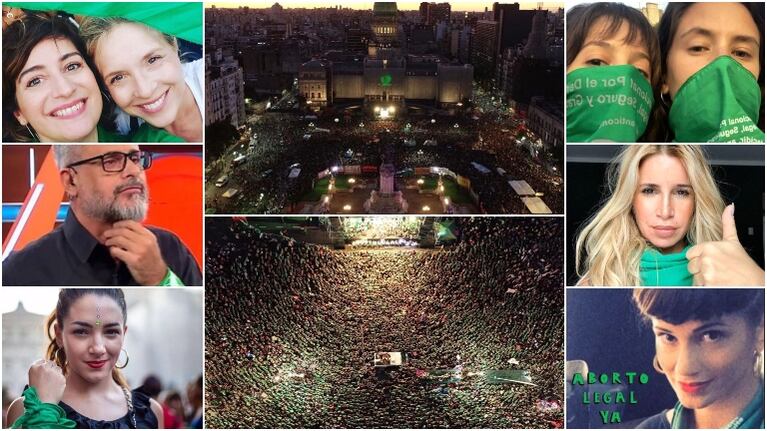 Las famosas pidieron por el aborto legal en el pañuelazo verde: sus fuertes mensajes en las redes sociales