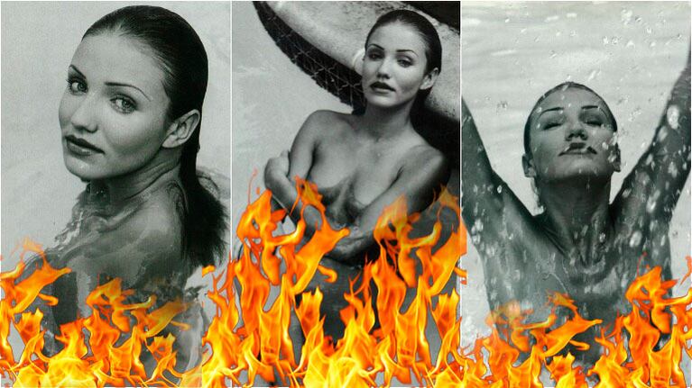 Las fotos al desnudo de Cameron Diaz. Foto: Web