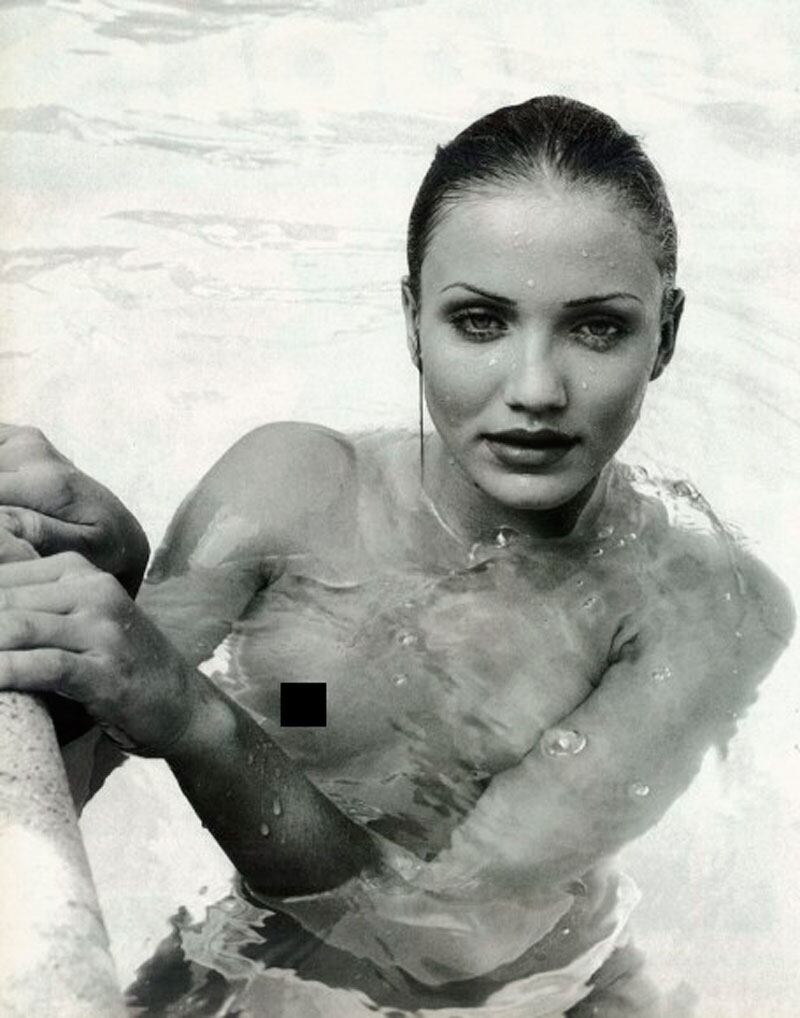Las fotos al desnudo de Cameron Diaz. Foto: Web