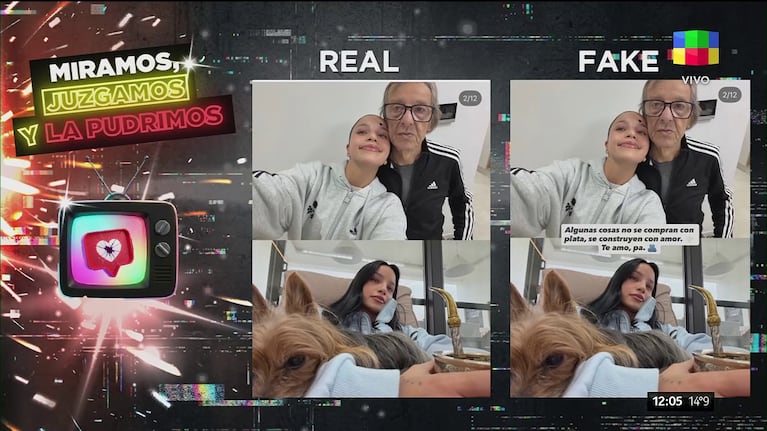 Las fotos apócrifas que enfurecieron a Emilia Mernes.