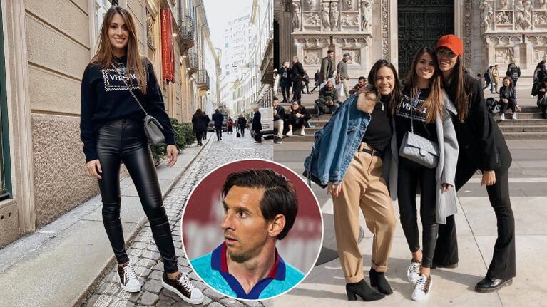 Las fotos de Antonela Roccuzzo que generaron indignación: Por las calles de Milán