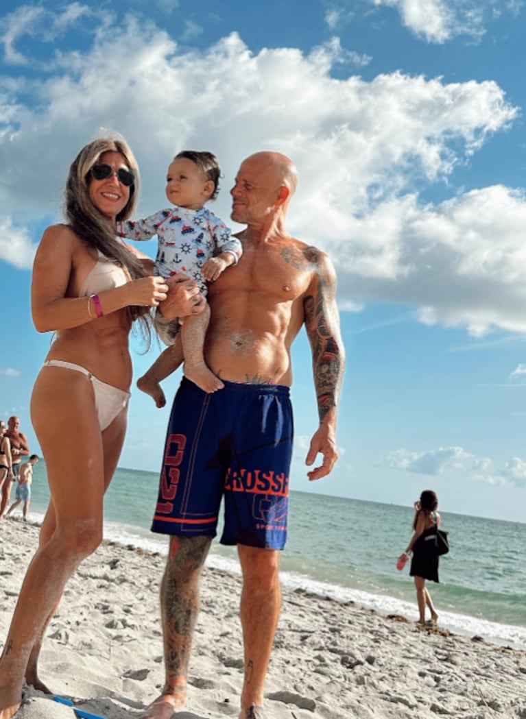 Las fotos de Barbie Vélez, Lucas Rodríguez y su hijo Salvador de vacaciones en Miami