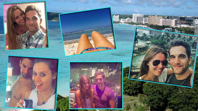 Las fotos de Belu y Brandon, juntos en una isla del Pacífico: mirá el reencuentro de la pareja de Hola y Adiós