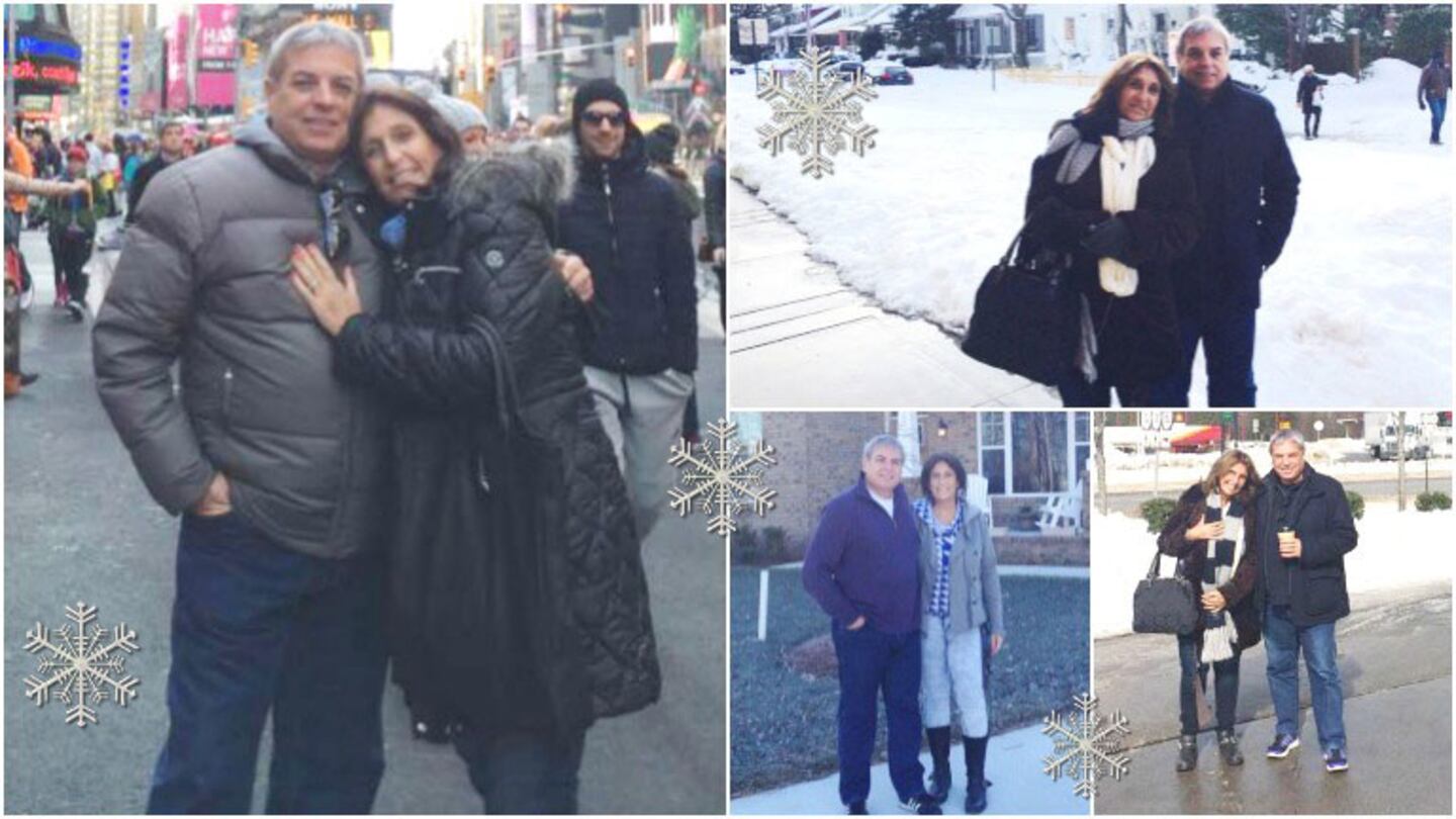 Las fotos de Carlos Monti y su mujer en Estados Unidos (Fotos: álbum familiar)