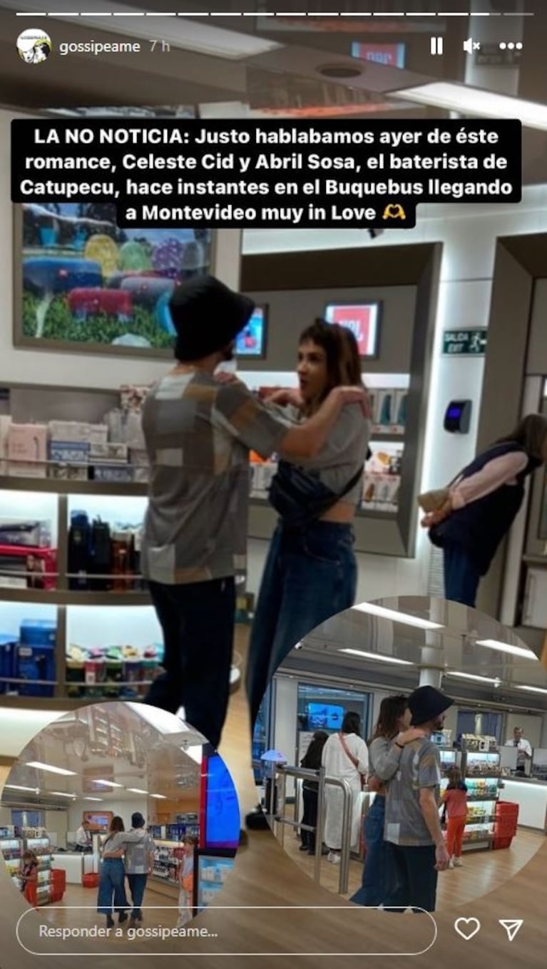 Las fotos de Celeste Cid con el músico Abril Sosa que despertaron fuertes rumores de romance