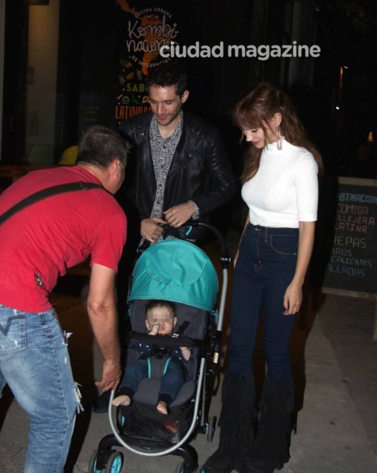 Las fotos de Celeste Cid y Michel Noher en el cumpleaños de Jean Pierre junto al pequeño Antón