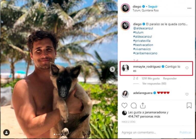 Las fotos de Diego Boneta y Mayte Rodríguez, enamorados en las playas de Tulum