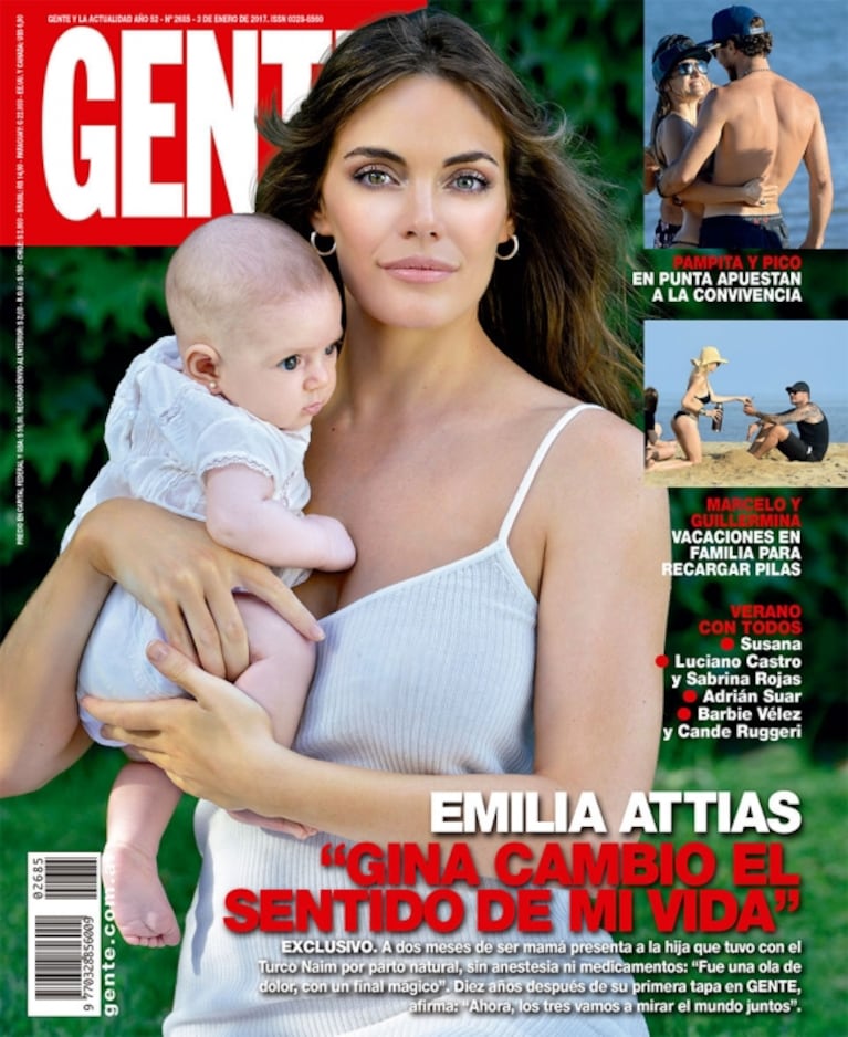 Las fotos de Emilia Attias con su hija, Gina: "Es muy fuerte darle el pecho, mimarla y recibir sus primeras miradas"