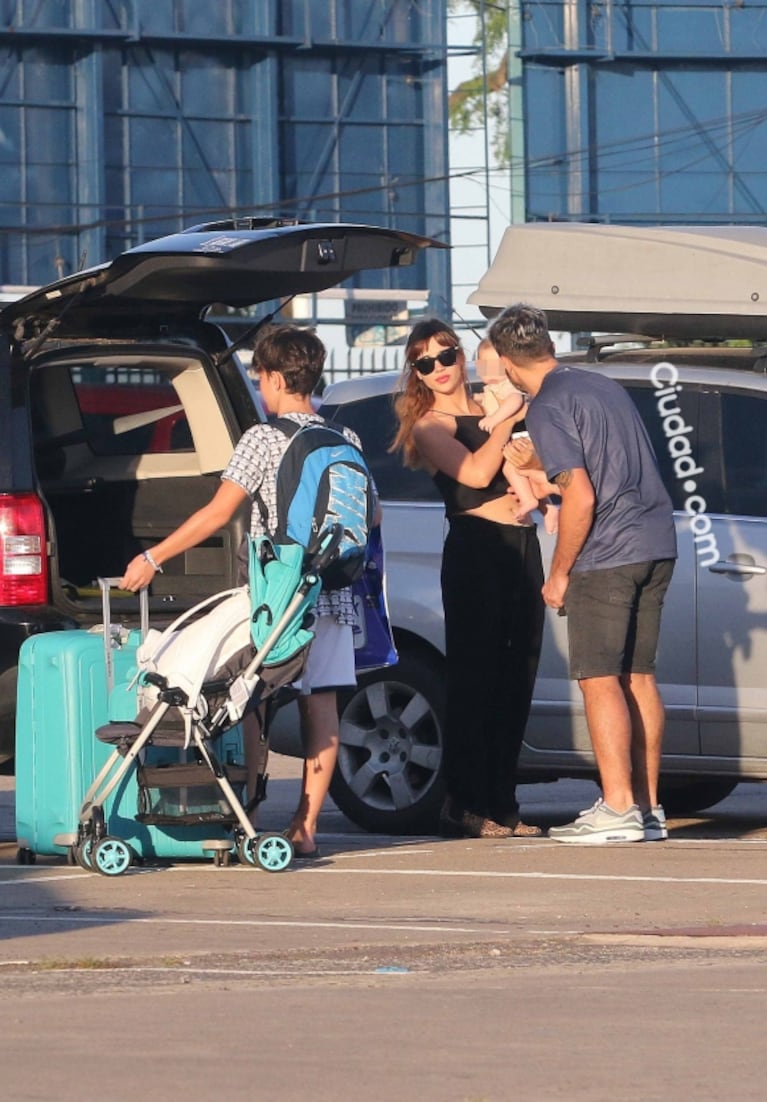 Las fotos de Emmanuel Horvilleur, baboso con el bebé de Celeste Cid: "Aunque somos padres separados, seguimos siendo una familia"