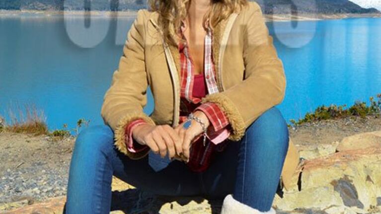 Las fotos de Evelyn Von Brocke junto su novio en el Glaciar Perito Moreno. (Foto: Caras)