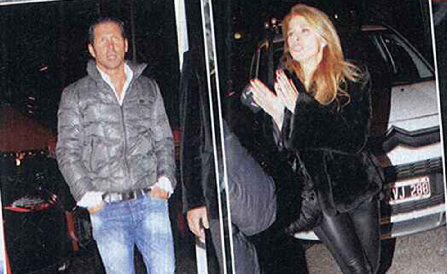 Las fotos de Flavia Palmiero y Diego Simeone juntos en la noche porteña. (Foto: revista Paparzzi)