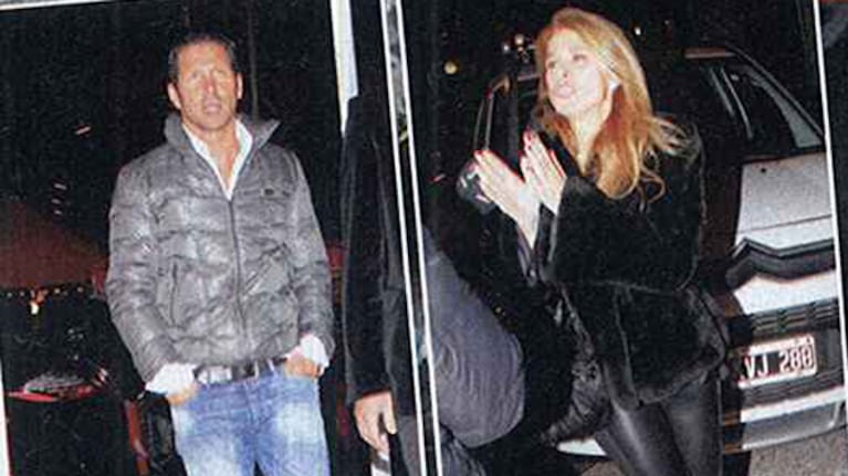 Las fotos de Flavia Palmiero y Diego Simeone juntos en la noche porteña. (Foto: revista Paparzzi)