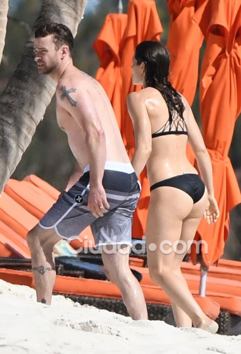 Las fotos de Justin Timberlake y Jessica Biel: cuerpazos al sol en el Mar Caribe