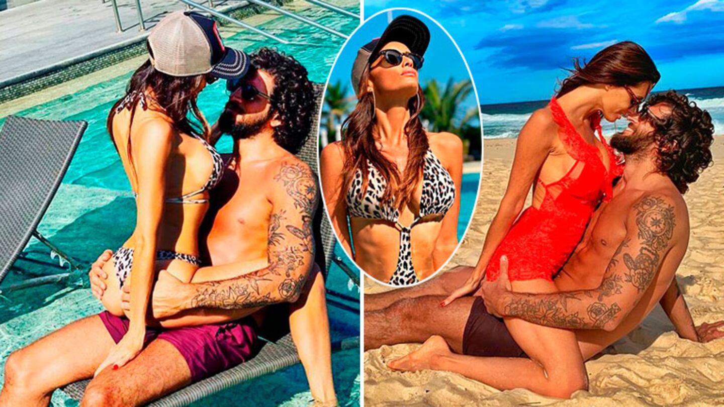 Las fotos de la luna de miel de Paz Cornú y Diego Orden en Río de Janeiro: mimos hot al límite en plena playa