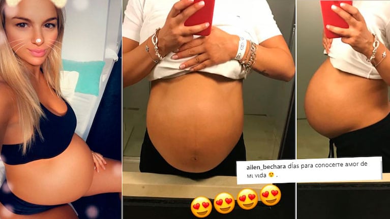 Las fotos de la súper panza de embarazada de Ailén Bechara: A días de conocerte, amor de mi vida