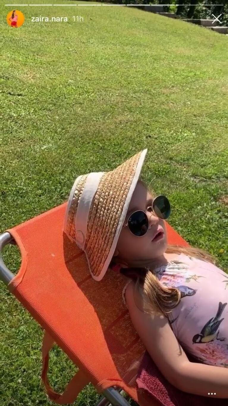 Las fotos de las paradisíacas vacaciones de Zaira Nara con su familia en Austria