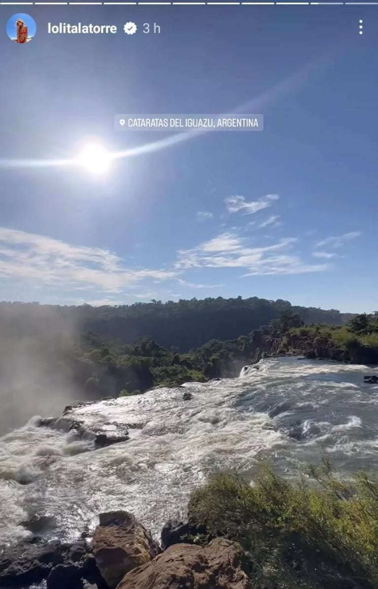 Las fotos de las vacaciones de Lola Latorre y su novio en Misiones