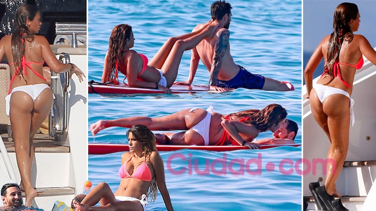 Las fotos de Lionel Messi y Antonella Roccuzzo, de vacaciones. Foto: Grosby Group