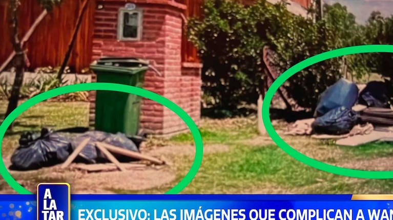 Las fotos de los alrededores de la casa de Wanda Nara (Foto: captura América TV)