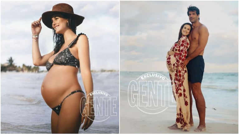 Las fotos de Luli Fernández, embarazada de 30 semanas, en la Riviera Maya: No tengo náuseas, sueño ni acidez