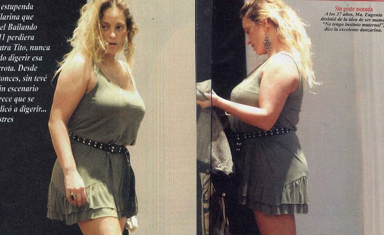 Las fotos de María Eugenia Ritó en la revista Pronto.