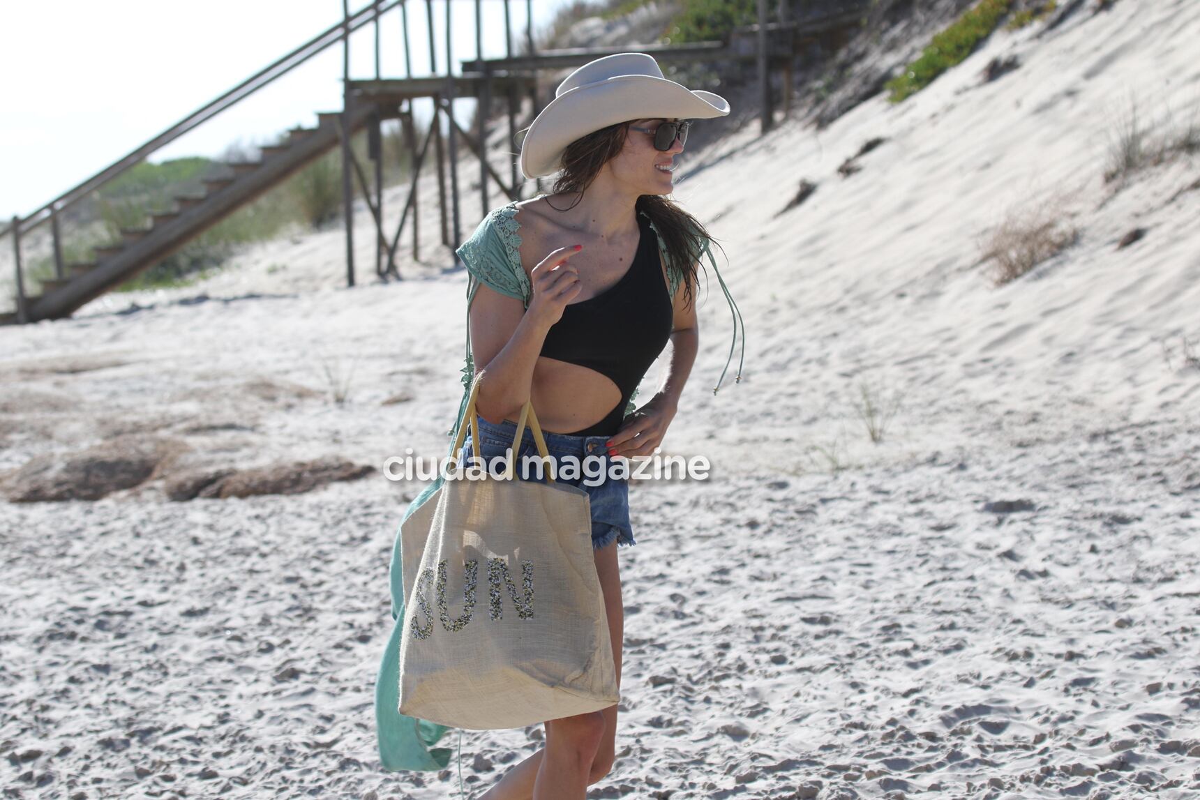 Las fotos de Mariana Genesio Peña en la playa Brava de Punta del Este. (Foto: GM Press)