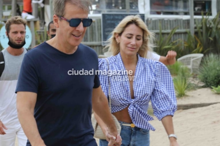 Las fotos de Martín Redrado y Lulú Sanguinetti, enamorados en Punta en medio del escándalo con Luciana Salazar