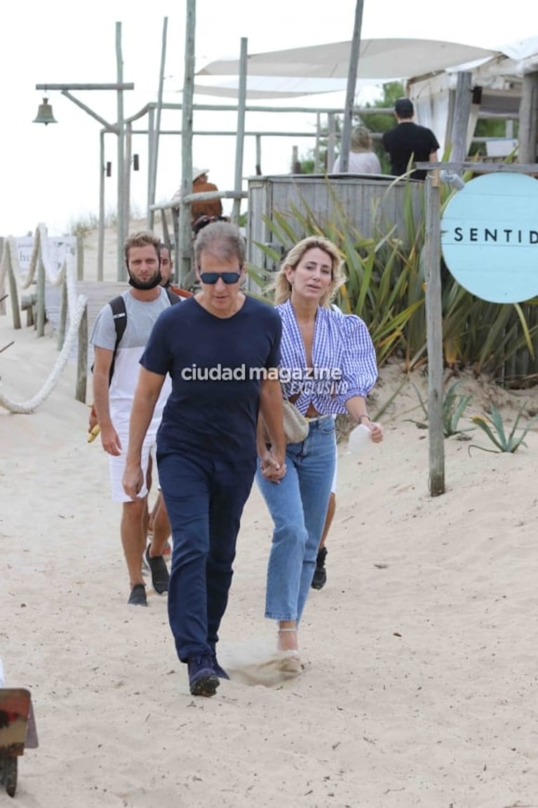 Las fotos de Martín Redrado y Lulú Sanguinetti, enamorados en Punta en medio del escándalo con Luciana Salazar