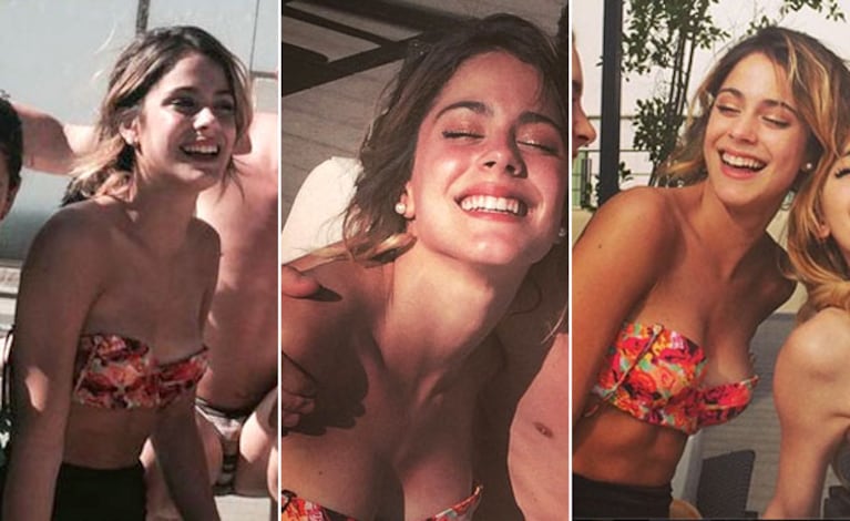 Las fotos de Martina Stoessel en bikini que revolucionaron las redes sociales. (Fotos: Twitter e Instagram)