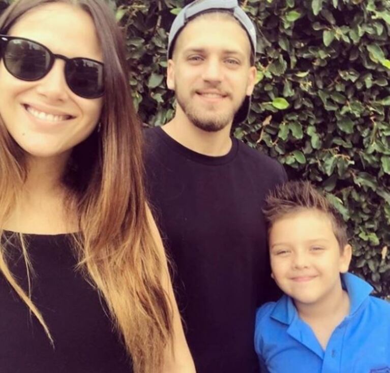 Las fotos de Nazarena Vélez en el primer día de cole de Thiago, junto a Barbie y Lucas Rodríguez