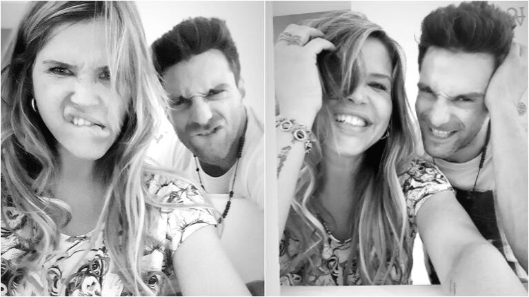 Las fotos de Nazarena Vélez y Santiago Caamaño en el Día de los Enamorados (Fotos: Capturas de Instagram Stories)