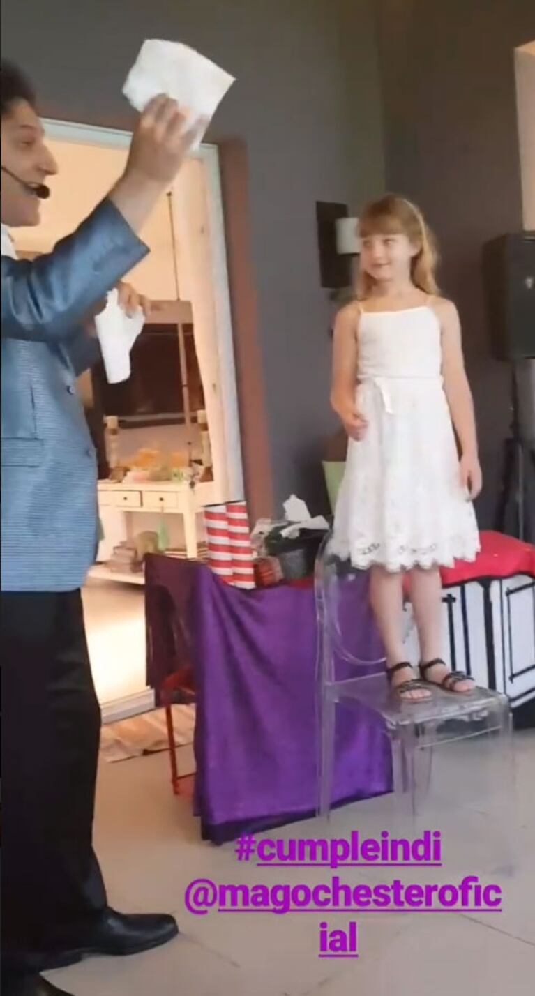 Las fotos de Nicole Neumann y Fabián Cubero, juntos en el cumpleaños de su hija mayor 