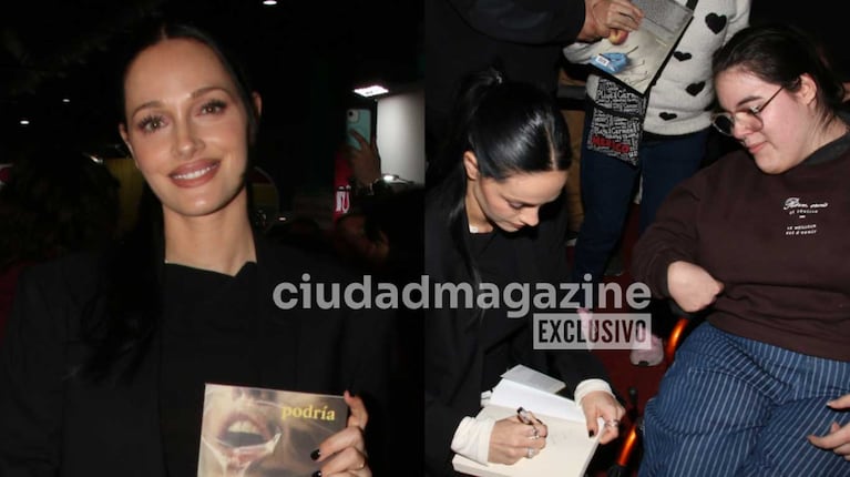 Las fotos de Oriana Sabatini en la presentación de su novela “Podría quedarme acá” (Fotos: Movilpress)