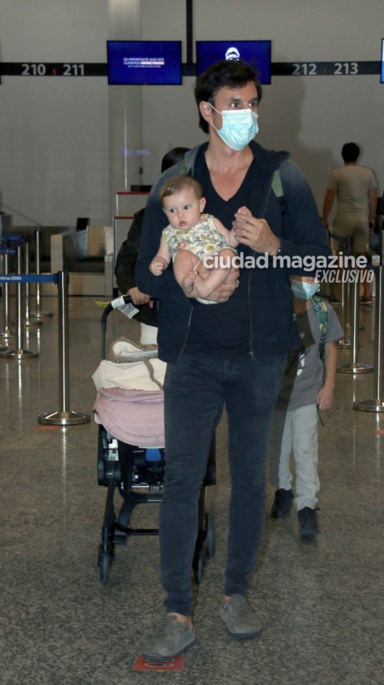 Las fotos de Pampita con sus hijos y Roberto García Moritán rumbo a sus increíbles vacaciones en Punta Cana