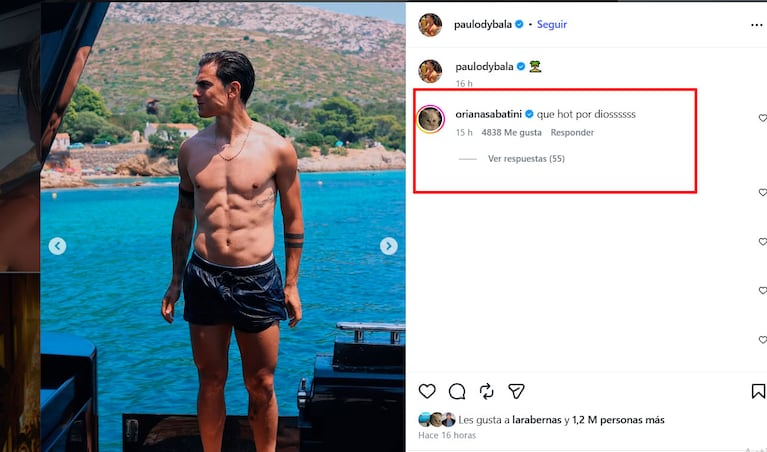 Las fotos de Paulo Dybala, en el verano italiano (Foto: Instagram)
