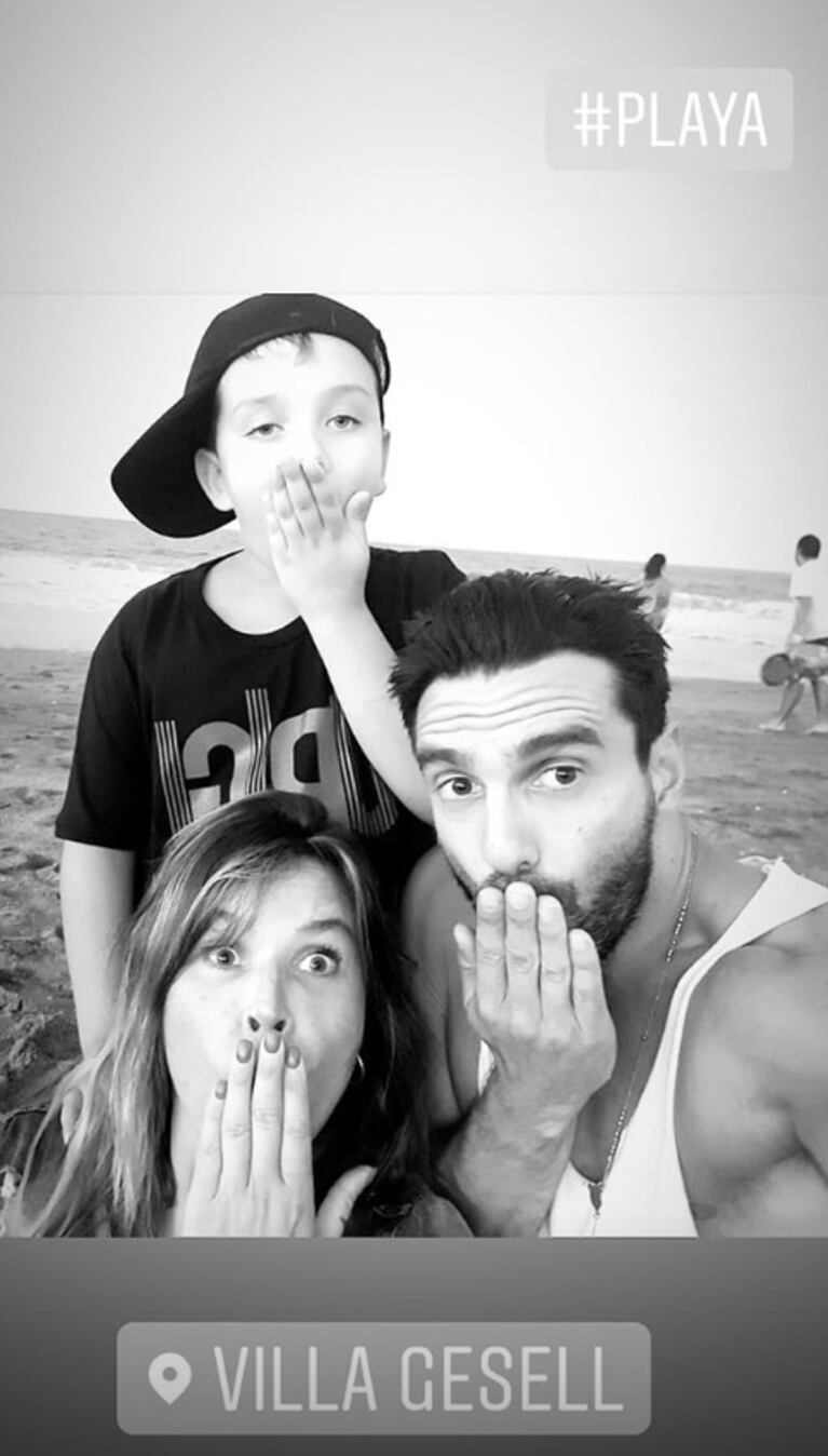 Las fotos de Santiago Caamaño, el novio de Nazarena Vélez, a pura complicidad con su hijo Thiago: "Pegaron buena onda"